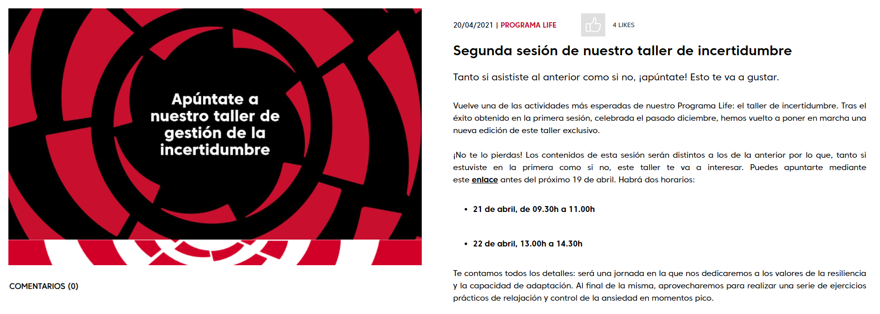 Taller de incertidumbre
