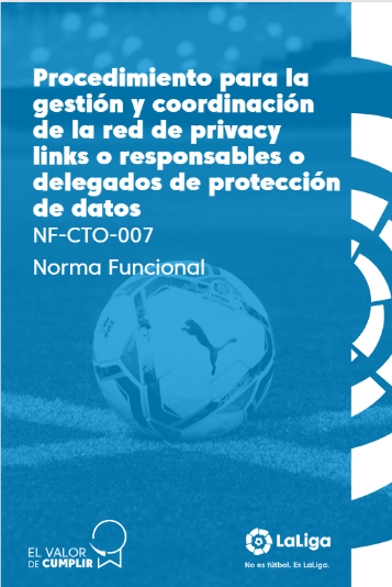 Procedimiento para la gestión y coordinación de la red de privacy links o responsables o delegados de protección de datos